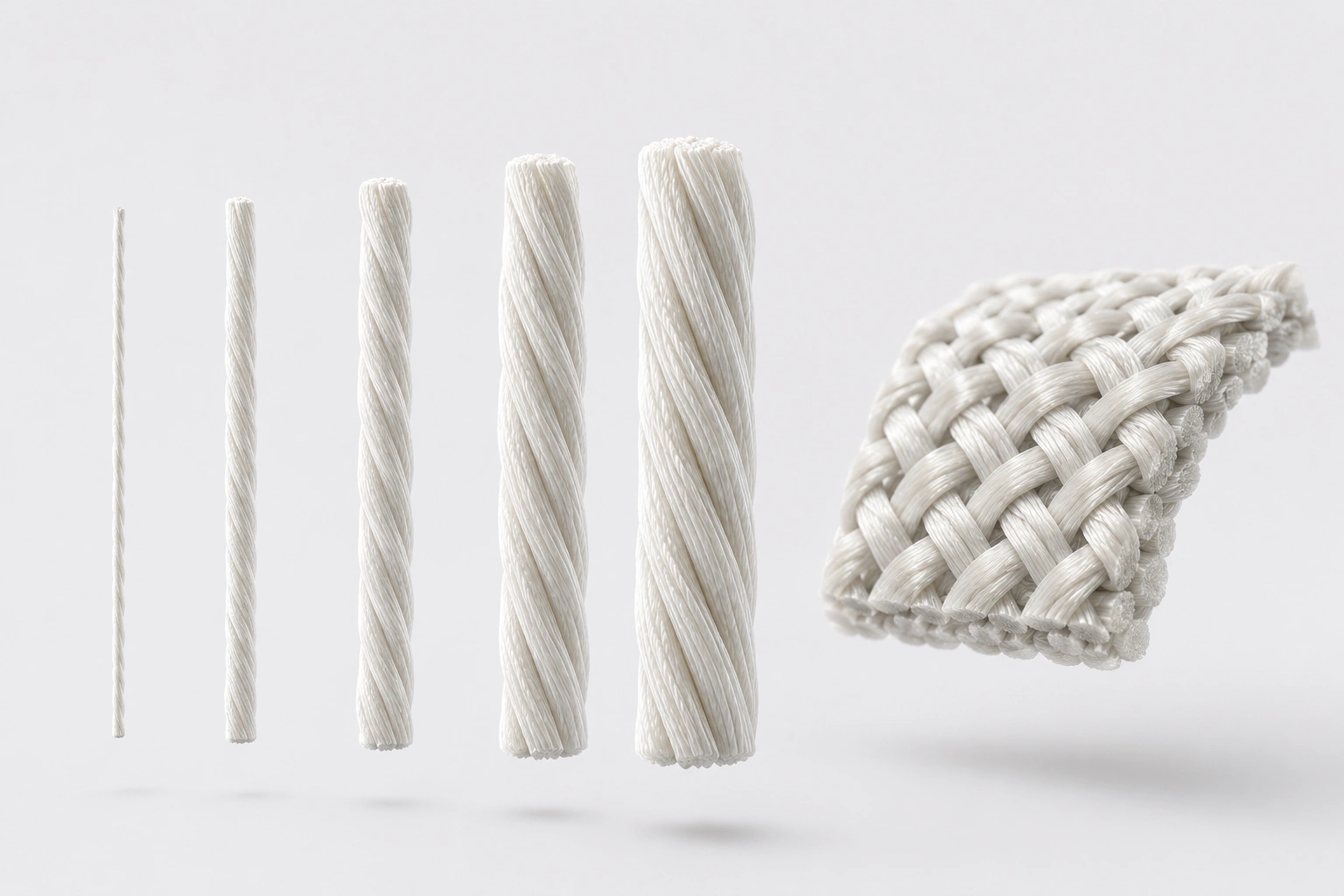 Technical woven fabric illustrating 50D yarn construction