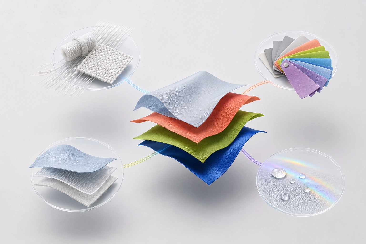 Fabric production and finishing coordination across the Shinedyetex supply network