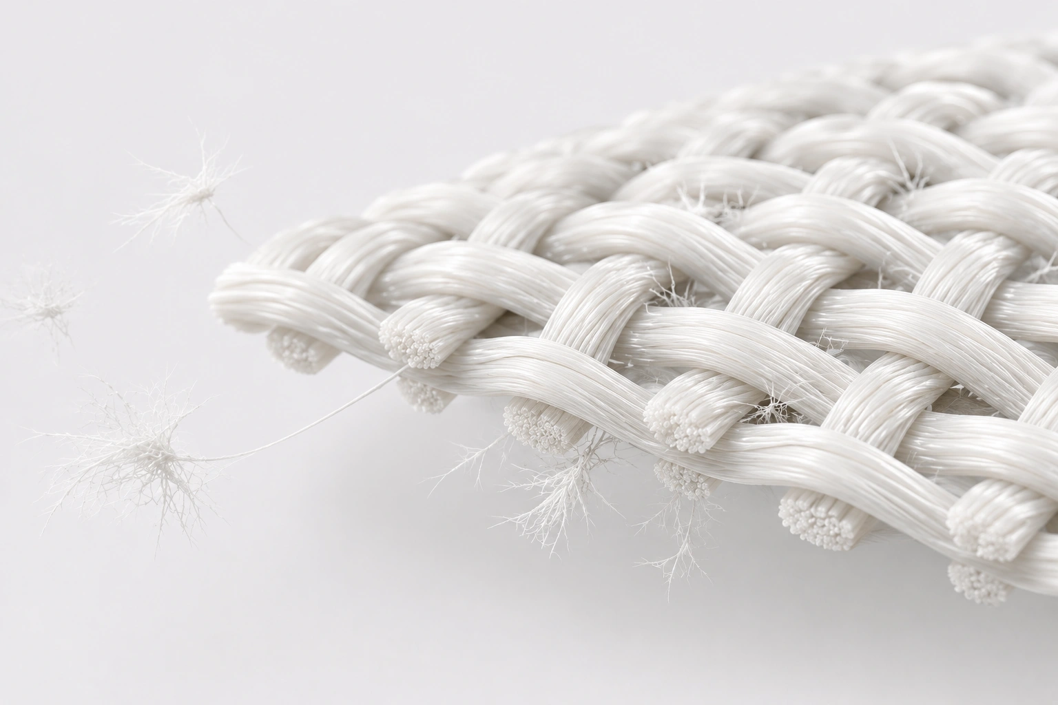 Close-up of high-density down-proof woven fabric