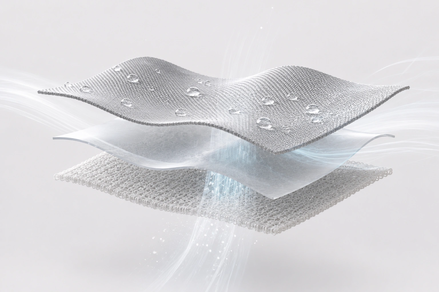 Weather-protection fabric surface with water-repellent performance