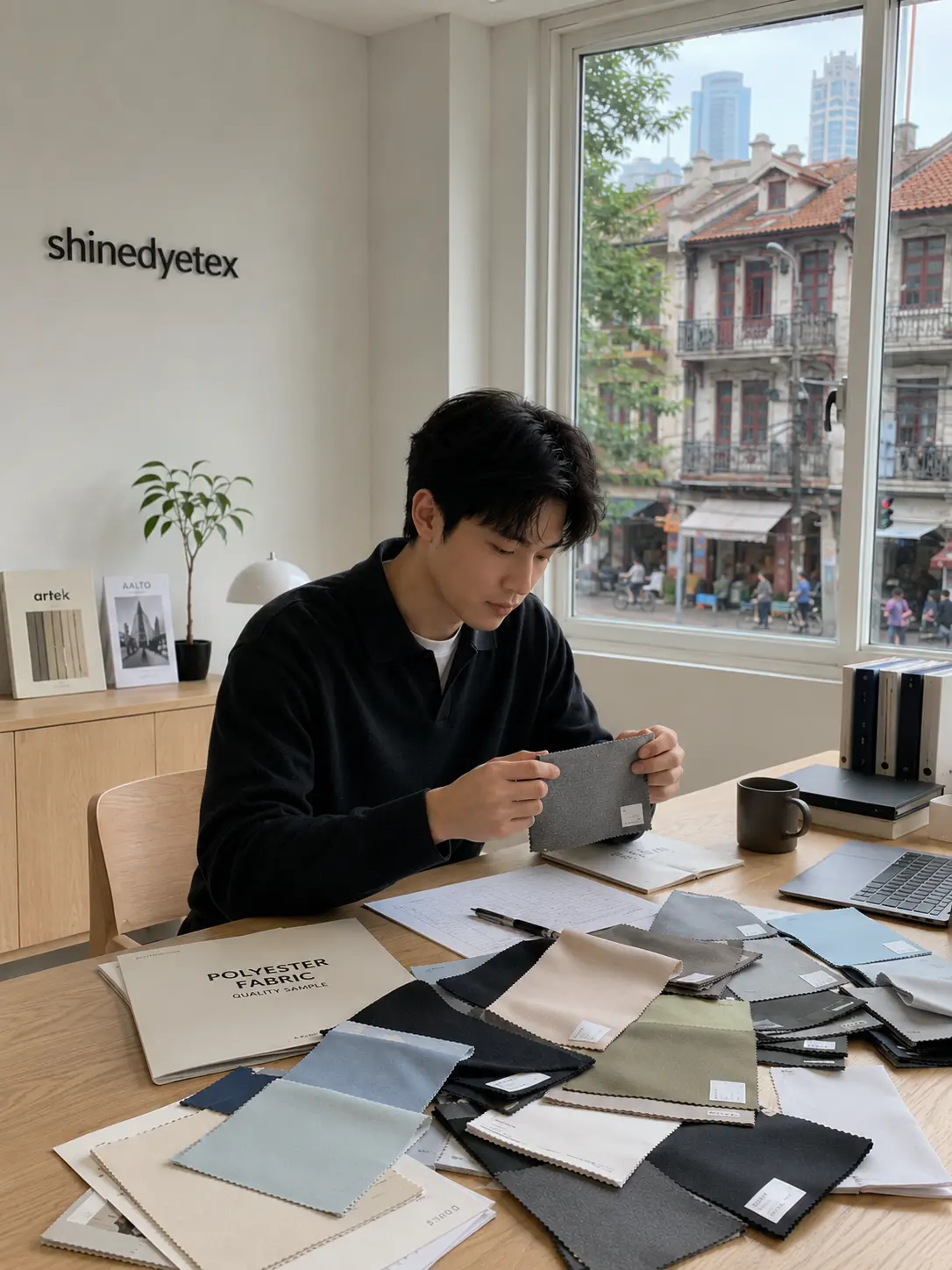 Shanghai shinedyetex office overview